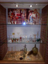 Glasgeschichte im Museum in Steina