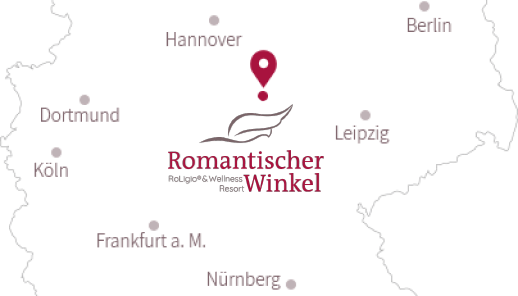 Landkarte Romantischer Winkel Deutschland