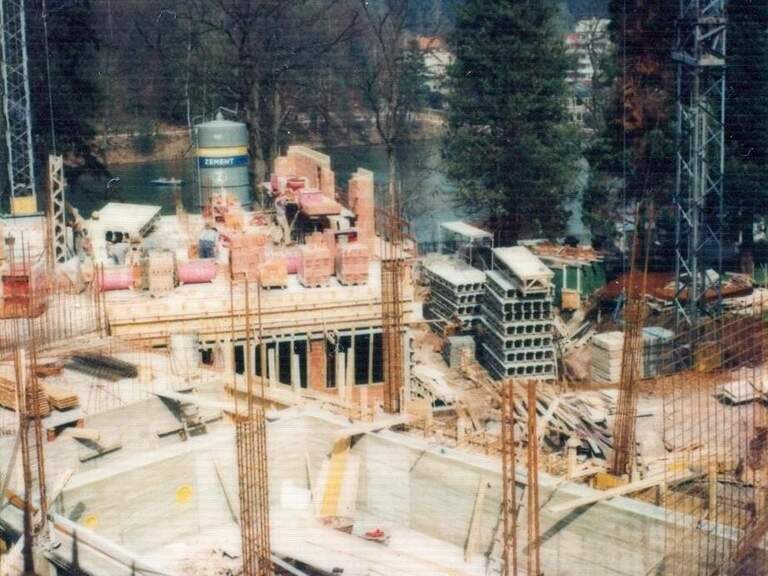 Entstehung Romantischer Winkel Wald Bau