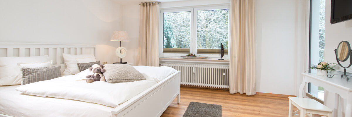 Schlafbereich im Kuschel-Appartement Schlafbereich im Kuschel-Appartement