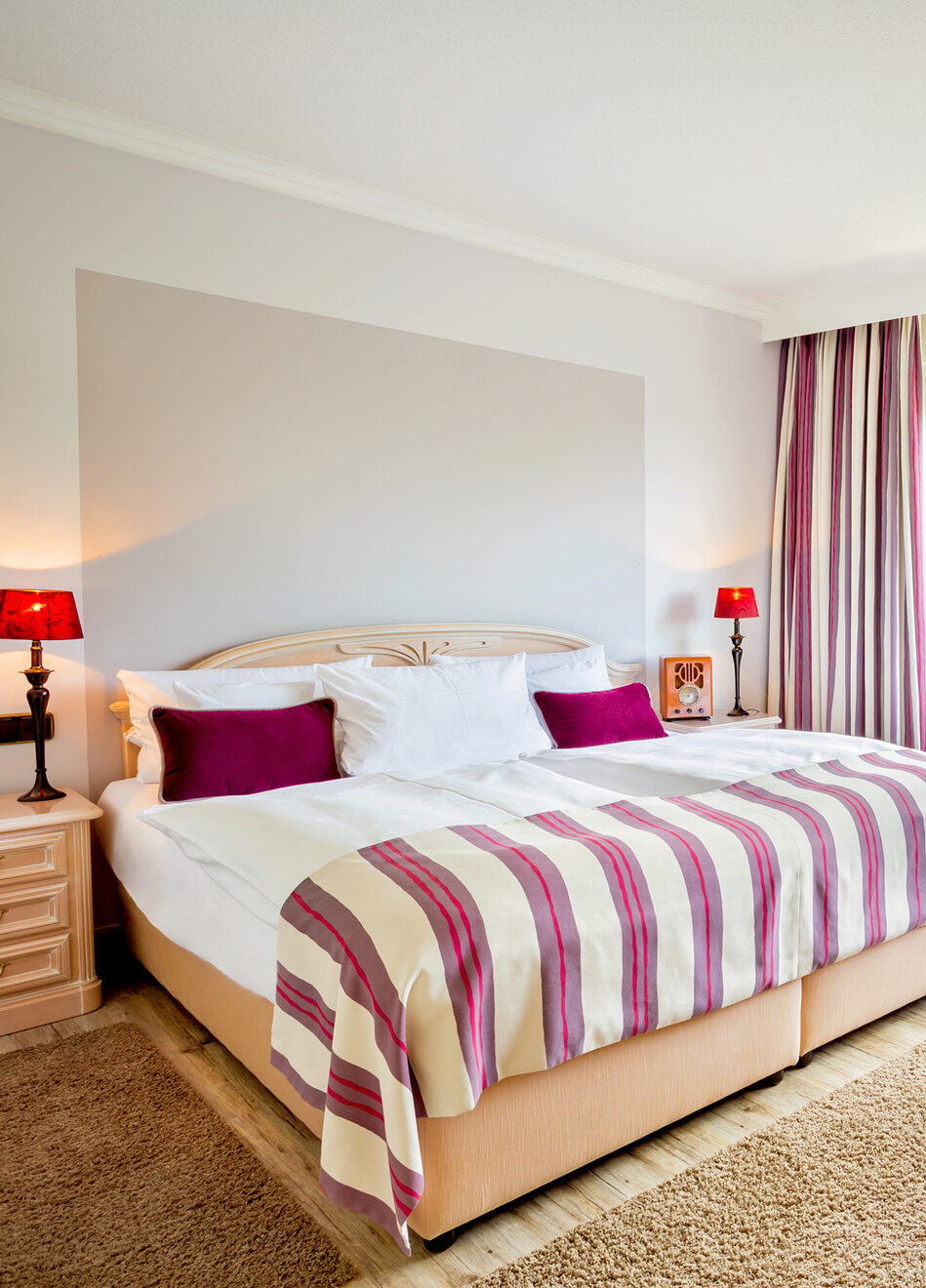 Bett in der Romantik Suite