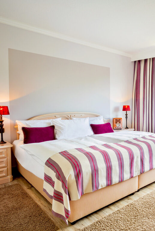 Bett in der Romantik Suite