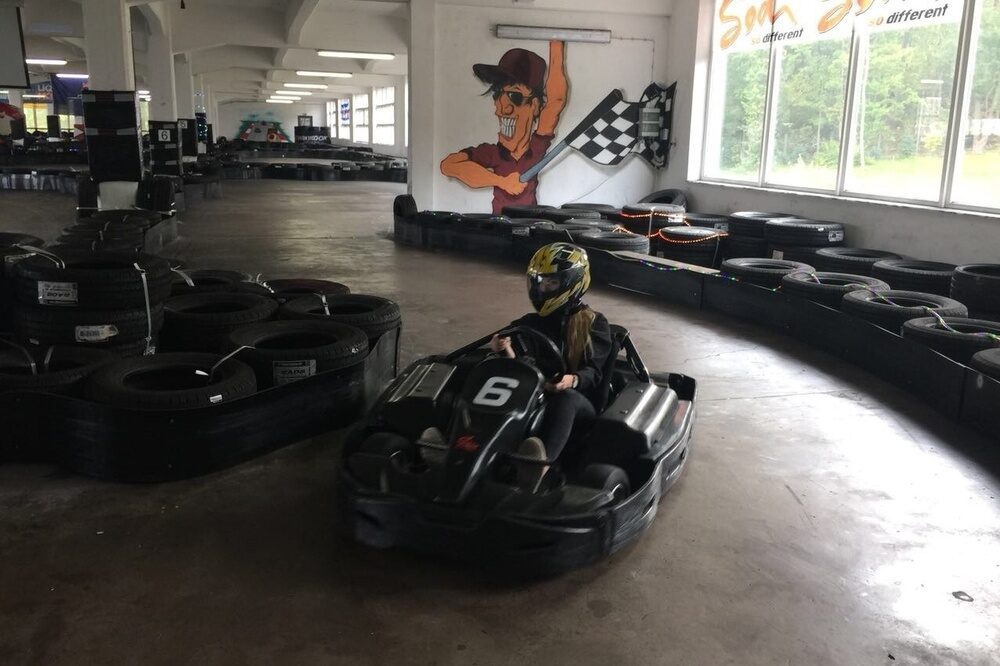 Romantischer Winkel kart fahren motorsport