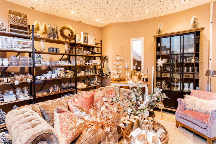 Boutique Rowi Dekoshop Romantischer Winkel Weihnachten Dekoration Wohnzimmer
