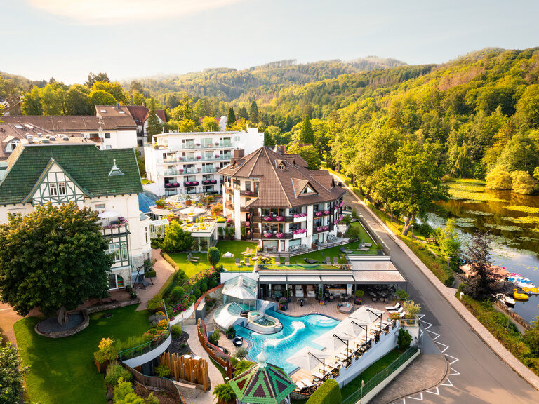 Romantischer Winkel Luftaufnahme Wellnesshotel Romantischer Winkel Luftaufnahme Wellnesshotel