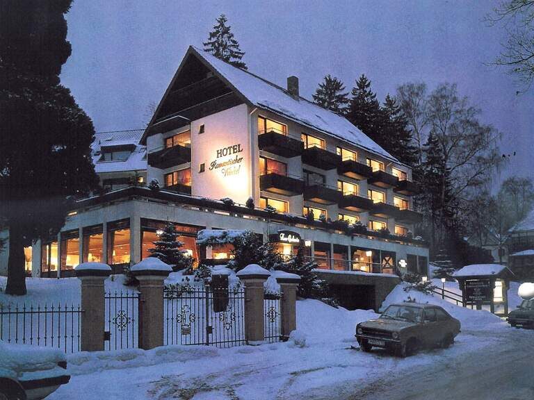 Außenansicht Romantischer Winkel Winter bei Nacht