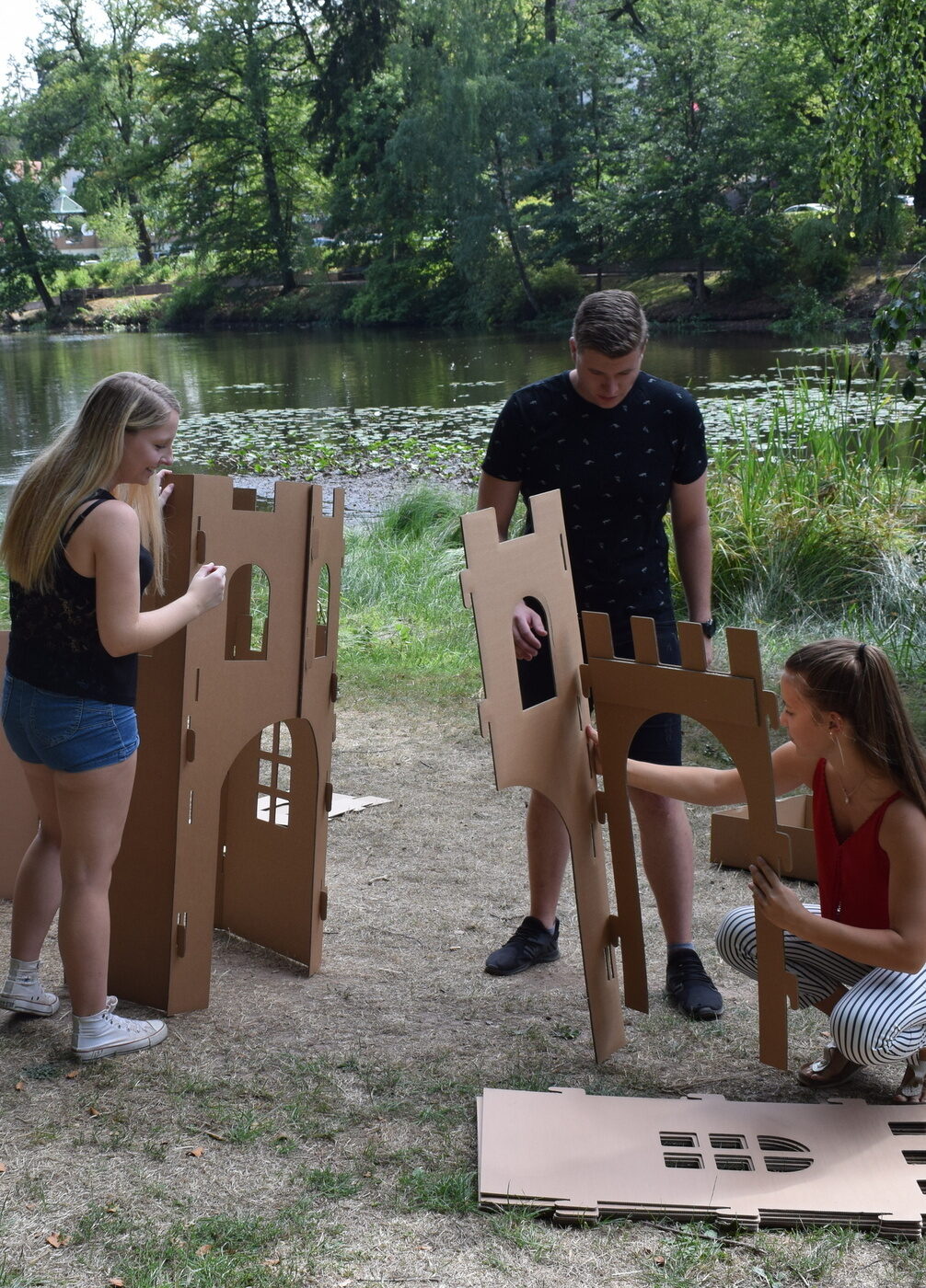 Romantischer Winkel team building incentive auszubildende