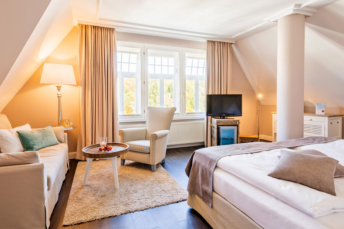 Romantischer Winkel wohn und schlafbereich