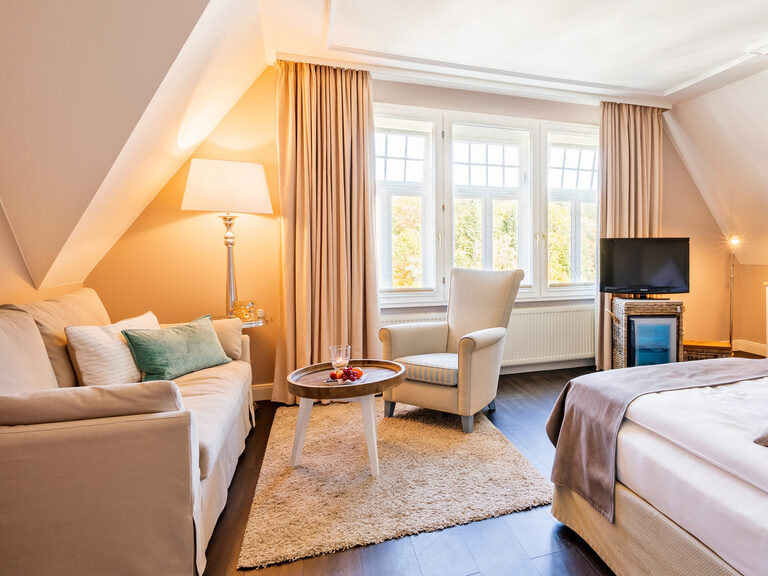 Romantischer Winkel wohn und schlafbereich