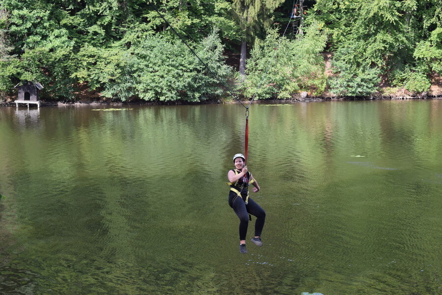 flying fox Romantischer Winkel harz natur schmelzteich fliegen