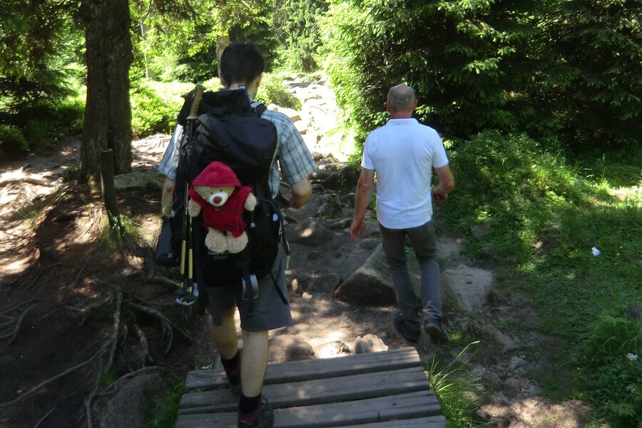 wandern mit kollegen Romantischer Winkel